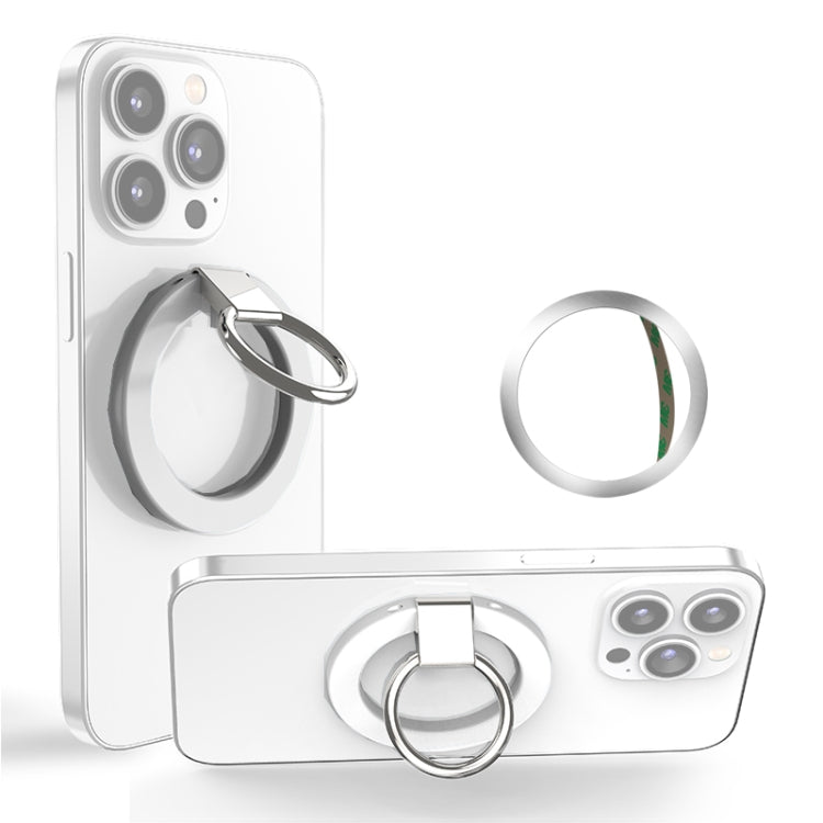wlons Magnetic 360 Degree Rotatable Mobile Phone Ring Holder(White) - Ring Holder by wlons | Online Shopping South Africa | PMC TechLife | Buy Now Pay Later Mobicred