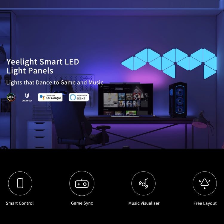 Original Xiaomi Yeelight Smart LED Light Panels 6 PCS - Novelty Lighting by Xiaomi | Online Shopping South Africa | PMC Jewellery