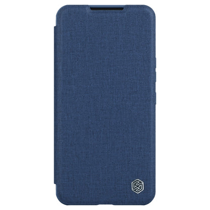 For Samsung Galaxy S22 5G NILLKIN QIN Series Pro Sliding Camera Cover Design Leather Phone Case(Blue) - Galaxy S22 5G Cases by NILLKIN | Online Shopping South Africa | PMC Jewellery