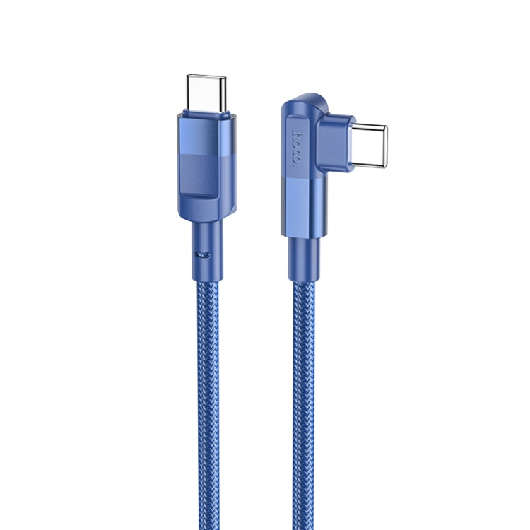 hoco U108 100W USB-C / Type-C to USB-C / Type-C PD Charging Data Cable, Cable Length:1.2m(Blue) - USB-C & Type-C Cable by hoco | Online Shopping South Africa | PMC Jewellery