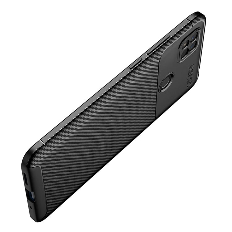 For Xiaomi Redmi 10A Carbon Fiber Texture Shockproof TPU Phone Case(Black) - Xiaomi Cases by PMC TechLife | Online Shopping South Africa | PMC TechLife