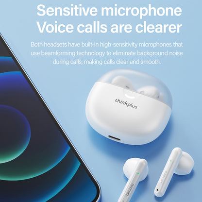 Lenovo LP1Pro Half In-Ear HD Call Wireless Bluetooth TWS Sports Earphone(White) - TWS Earphone by Lenovo | Online Shopping South Africa | PMC Jewellery