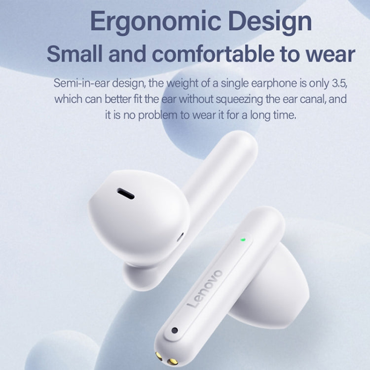 Lenovo LP1Pro Half In-Ear HD Call Wireless Bluetooth TWS Sports Earphone(White) - TWS Earphone by Lenovo | Online Shopping South Africa | PMC Jewellery