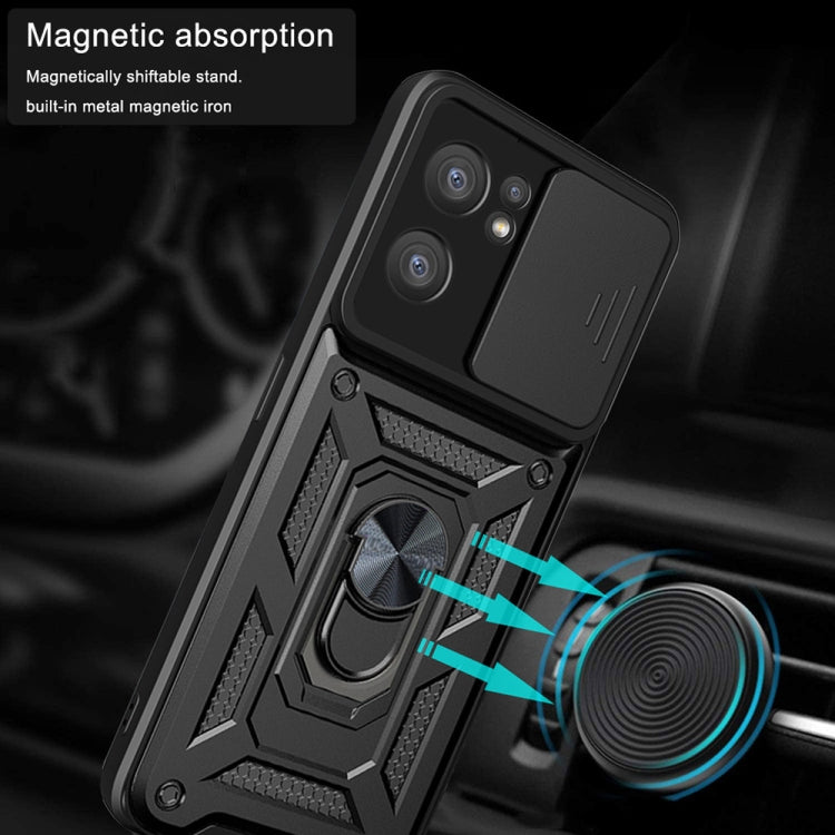For OPPO Reno7 5G Global / Find X5 Lite Sliding Camera Cover Design TPU+PC Phone Case(Black) - free shipping - PMC TechLife - Order now!