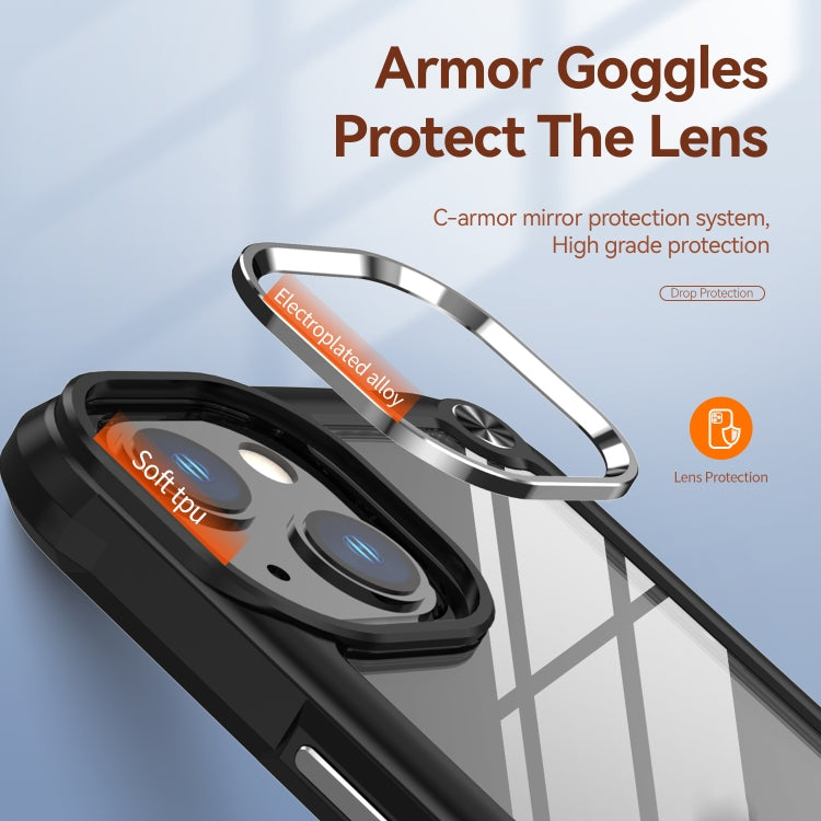 For iPhone 11 TPU + PC Lens Protection Phone Case (Black) - iPhone 11 Cases by PMC TechLife | Online Shopping South Africa | PMC TechLife | Buy Now Pay Later Mobicred