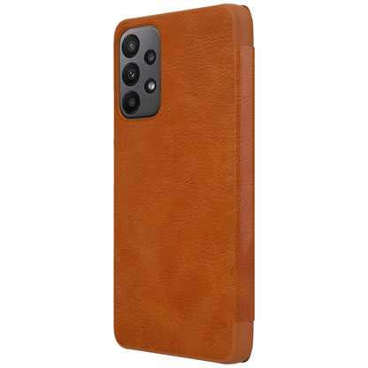 For Samsung Galaxy A23 4G NILLKIN QIN Series Crazy Horse Texture Leather Case(Brown) - Galaxy Phone Cases by NILLKIN | Online Shopping South Africa | PMC Jewellery