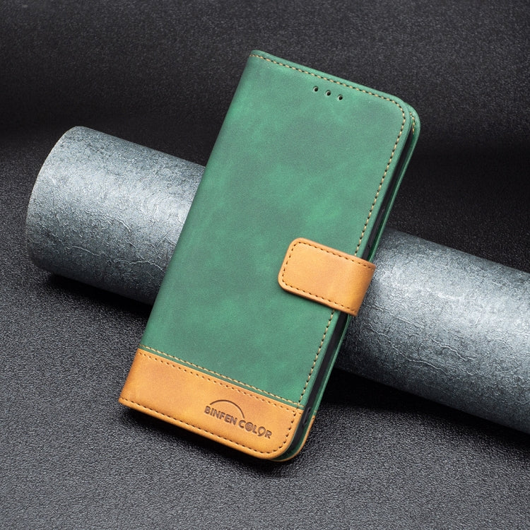 For Samsung Galaxy S20 FE BF11 Color Matching Skin Feel Leather Phone Case(Green) - free shipping - PMC TechLife - Order now!