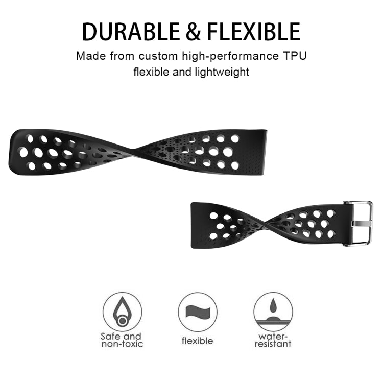 For FITBIT Versa Breathable Watch Band(Gray) - Watch Bands by PMC TechLife | Online Shopping South Africa | PMC TechLife | Buy Now Pay Later Mobicred