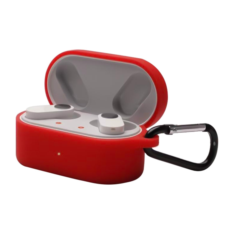 For OnePlus Buds N Wireless Earphone Silicone Protective Case with Hook(Red) - free shipping - PMC TechLife - Order now!