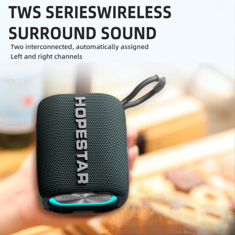 HOPESTAR H54 RGB Light TWS Waterproof Wireless Bluetooth Speaker(Blue) - Waterproof Speaker by HOPESTAR | Online Shopping South Africa | PMC Jewellery