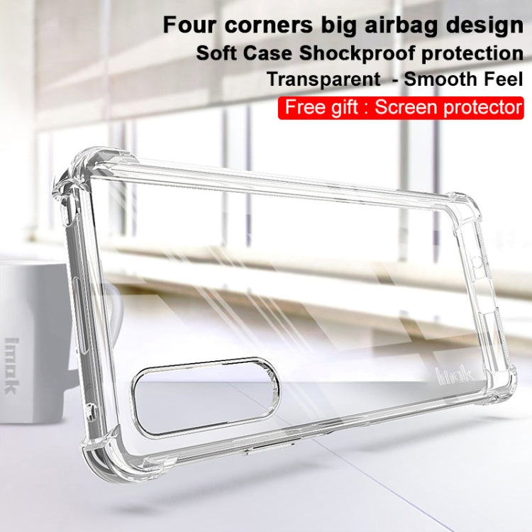 For Sony Xperia 10 IV imak All-inclusive Shockproof Airbag TPU Case with Screen Protector(Transparent) - Sony Cases by imak | Online Shopping South Africa | PMC TechLife | Buy Now Pay Later Mobicred