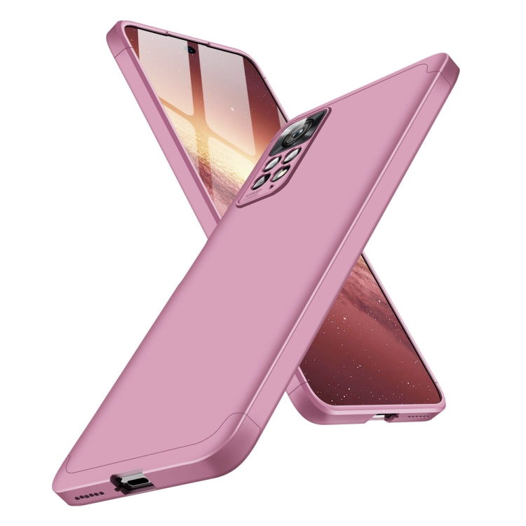 For Xiaomi Redmi Note 11 Pro 4G / 5G Global GKK Three Stage Splicing Full Coverage PC Case(Rose Gold) - Redmi Note 11 Pro Case by GKK | Online Shopping South Africa | PMC Jewellery