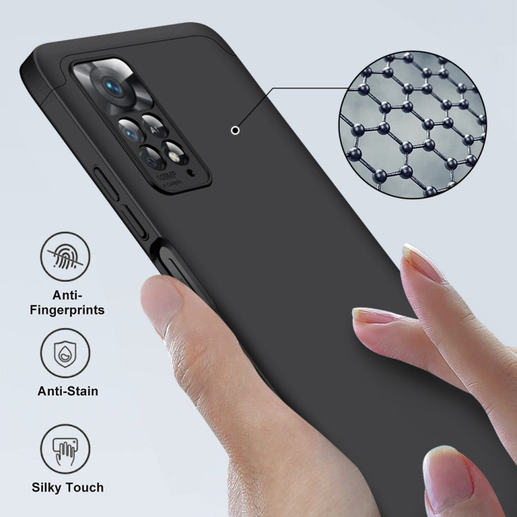 For Xiaomi Redmi Note 11 Pro 4G / 5G Global GKK Three Stage Splicing Full Coverage PC Case(Black) - Redmi Note 11 Pro Case by GKK | Online Shopping South Africa | PMC Jewellery