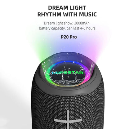 HOPESTAR P20 Pro Waterproof Wireless Bluetooth Speaker(Black) - Waterproof Speaker by HOPESTAR | Online Shopping South Africa | PMC Jewellery