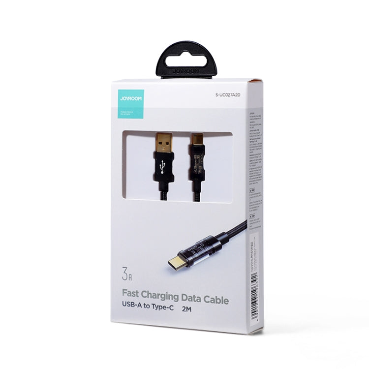 JOYROOM S-UC027A20 USB-A to USB-C / Type-C 3A Sync Data Cable, Cable Length:2m(Black) - USB-C & Type-C Cable by JOYROOM | Online Shopping South Africa | PMC Jewellery