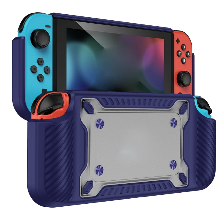 Game Handle Gamepad TPU+PC Protective Case for Switch OLED(Blue) - Cases by PMC Jewellery | Online Shopping South Africa | PMC Jewellery