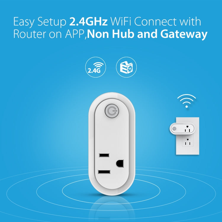 NEO NAS-WR12W 15A 2.4G WiFi US Smart Power Plug - Smart Socket by NEO | Online Shopping South Africa | PMC TechLife | Buy Now Pay Later Mobicred