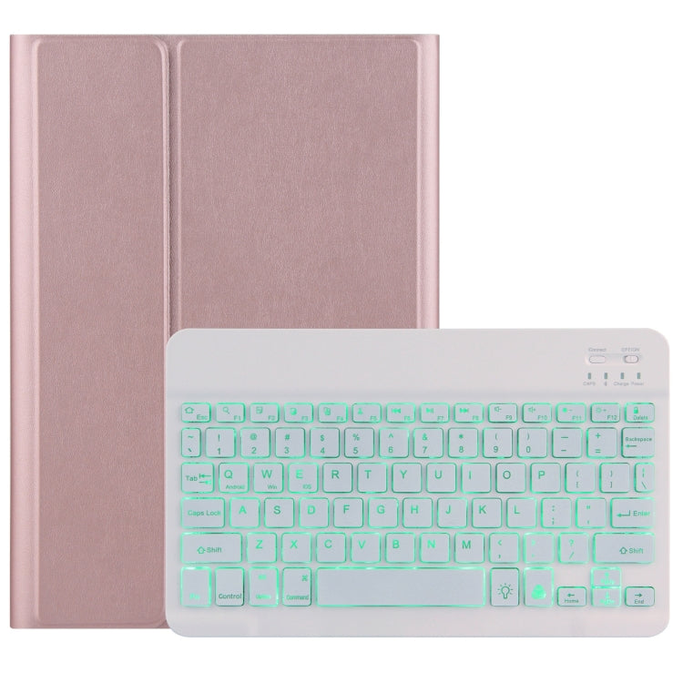 For Lenovo Tab M10 HD Gen 2 Backlight Bluetooth Keyboard Leather Tablet Case(Rose Gold) - Lenovo Keyboard by PMC TechLife | Online Shopping South Africa | PMC TechLife | Buy Now Pay Later Mobicred