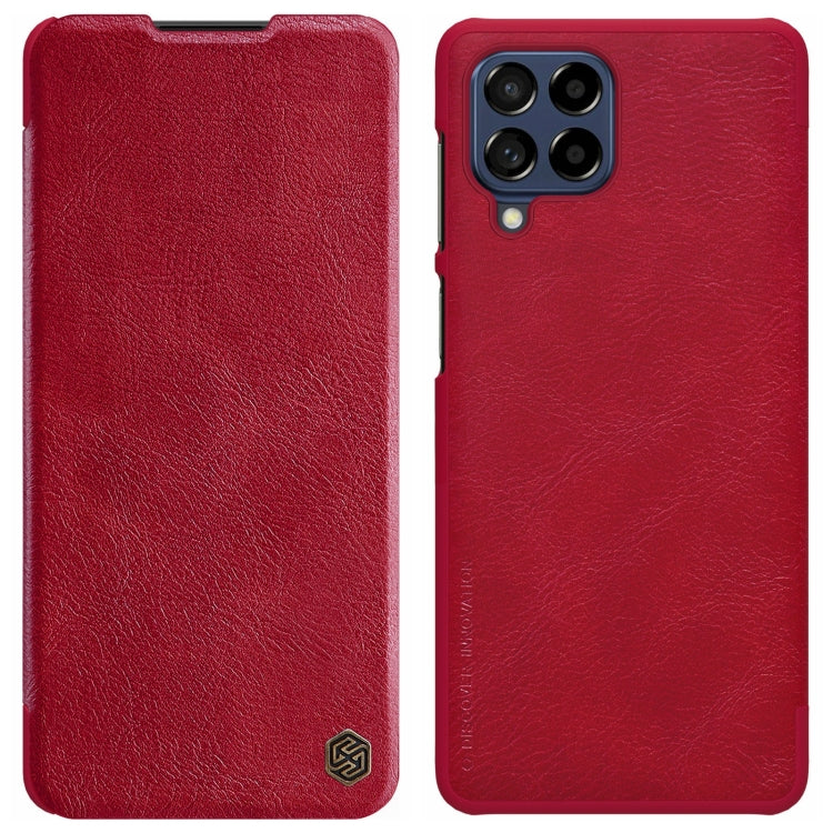 For Samsung Galaxy M53 5G NILLKIN QIN Series Crazy Horse Texture Leather Phone Case(Red) - Galaxy Phone Cases by NILLKIN | Online Shopping South Africa | PMC Jewellery