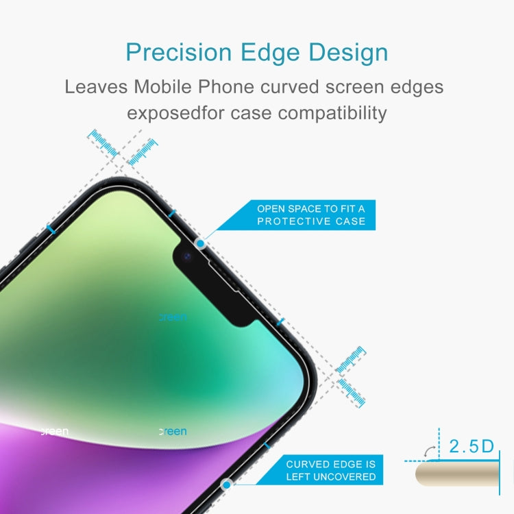 For iPhone 14 10pcs 0.26mm 9H 2.5D Tempered Glass Film - iPhone 14 Tempered Glass by PMC TechLife | Online Shopping South Africa | PMC TechLife