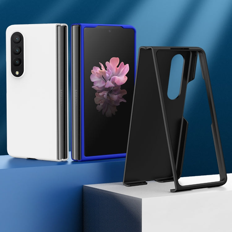 For Samsung Galaxy Z Fold4 Big Hole Fuel Injection PC Skin Feel Phone Case(Black) - Galaxy Z Fold4 5G Cases by PMC TechLife | Online Shopping South Africa | PMC TechLife | Buy Now Pay Later Mobicred