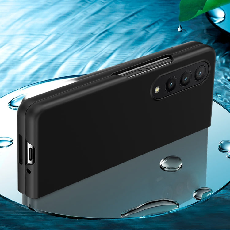 For Samsung Galaxy Z Fold4 Big Hole Fuel Injection PC Skin Feel Phone Case(Black) - Galaxy Z Fold4 5G Cases by PMC TechLife | Online Shopping South Africa | PMC TechLife | Buy Now Pay Later Mobicred