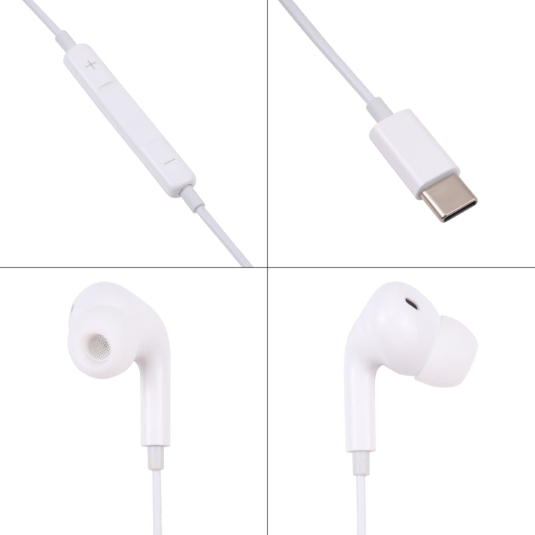 GL-PG3-6 Type-C 1.2m Wired In Ear Interface Headset with Mic - Type-C Earphone by PMC TechLife | Online Shopping South Africa | PMC TechLife | Buy Now Pay Later Mobicred