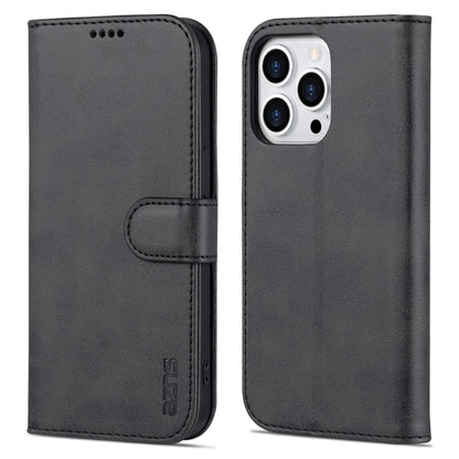 For iPhone 14 Pro Max AZNS Skin Feel Calf Texture Horizontal Flip Leather Case (Black) - iPhone 14 Pro Max Cases by AZNS | Online Shopping South Africa | PMC Jewellery | Buy Now Pay Later Mobicred