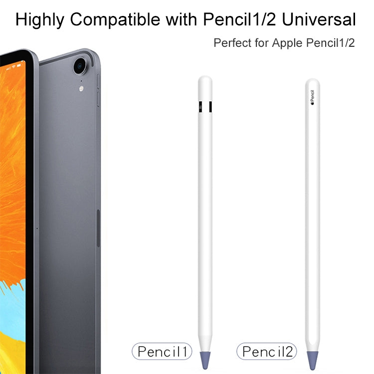 8 PCS / Set Universal Wearable Stylus Nib Cover For Apple Pencil 1 / 2(White) - Pencil Accessories by PMC TechLife | Online Shopping South Africa | PMC TechLife