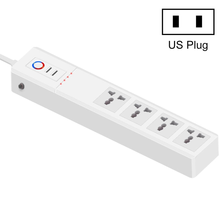 ZigBee 10A SM-SO306-M 4 Holes + 2 USB Multi-purpose Smart Power Strip(US Plug) - Smart Socket by PMC Jewellery | Online Shopping South Africa | PMC Jewellery