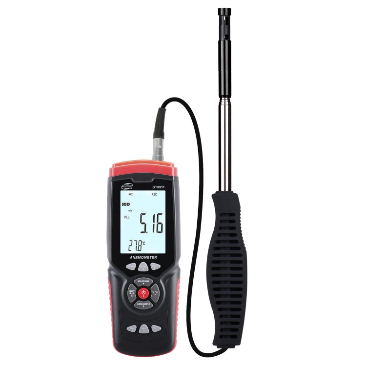 BENETECH GT8911 Handheld Digital LCD Hot Wire Anemometer - free shipping - PMC TechLife - Order now!