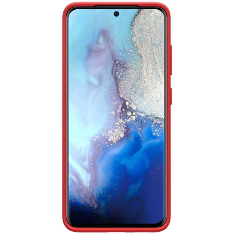 For Galaxy S20 / Galaxy S20 5G NILLKIN Feeling Series Liquid Silicone Anti-fall Mobile Phone Protective Case(Red) - Galaxy Phone Cases by NILLKIN | Online Shopping South Africa | PMC Jewellery | Buy Now Pay Later Mobicred