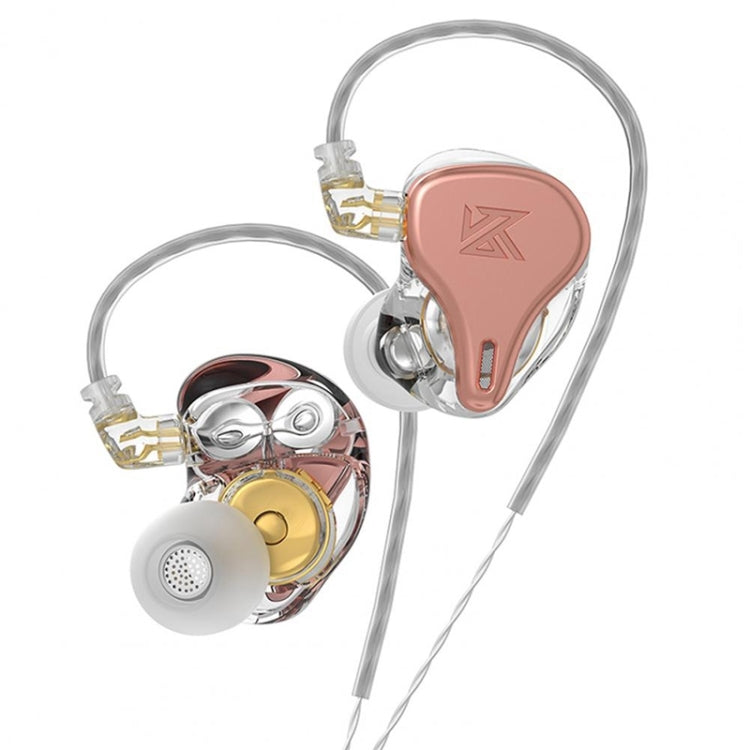 KZ-DQ6S 1.2m Three-Unit Dynamic Subwoofer In-Ear Headphones, Style:Without Microphone(Pink) - free shipping - PMC TechLife - Order now!