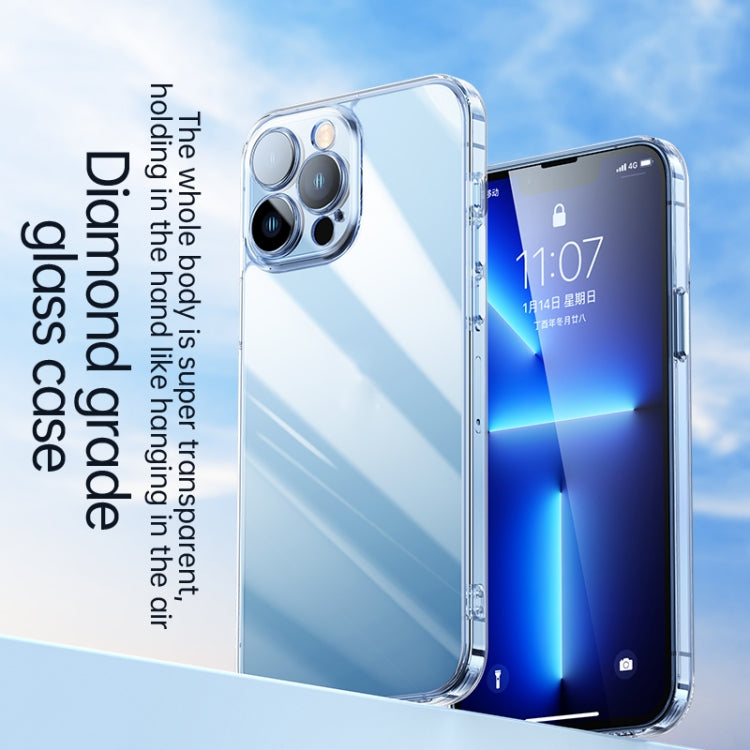 For iPhone 13 SULADA Crytal Steel Series Diamond Glass + TPU Phone Case(Blue) - iPhone 13 Cases by SULADA | Online Shopping South Africa | PMC TechLife