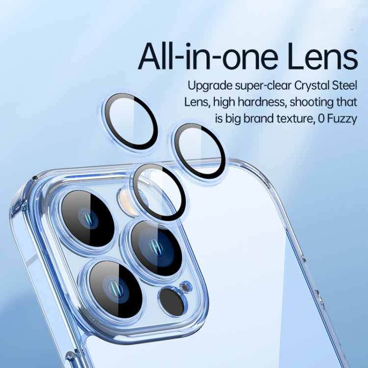 For iPhone 13 SULADA Crytal Steel Series Diamond Glass + TPU Phone Case(Blue) - iPhone 13 Cases by SULADA | Online Shopping South Africa | PMC TechLife