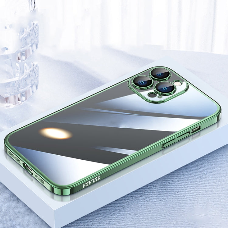 For iPhone 12 Pro Max SULADA JINGJIA Series Lens Protector PC Phone Case(Greeen) - iPhone 12 Pro Max Cases by SULADA | Online Shopping South Africa | PMC TechLife