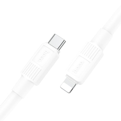 hoco X84 20W USB-C / Type-C to 8 Pin Solid PD Charging Data Cable，Length：1m(White) - Normal Style Cable by hoco | Online Shopping South Africa | PMC Jewellery