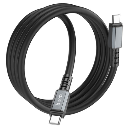 hoco X85 60W USB-C / Type-C to USB-C / Type-C Strength Charging Data Cable，Length：1m(Black) - USB-C & Type-C Cable by hoco | Online Shopping South Africa | PMC Jewellery