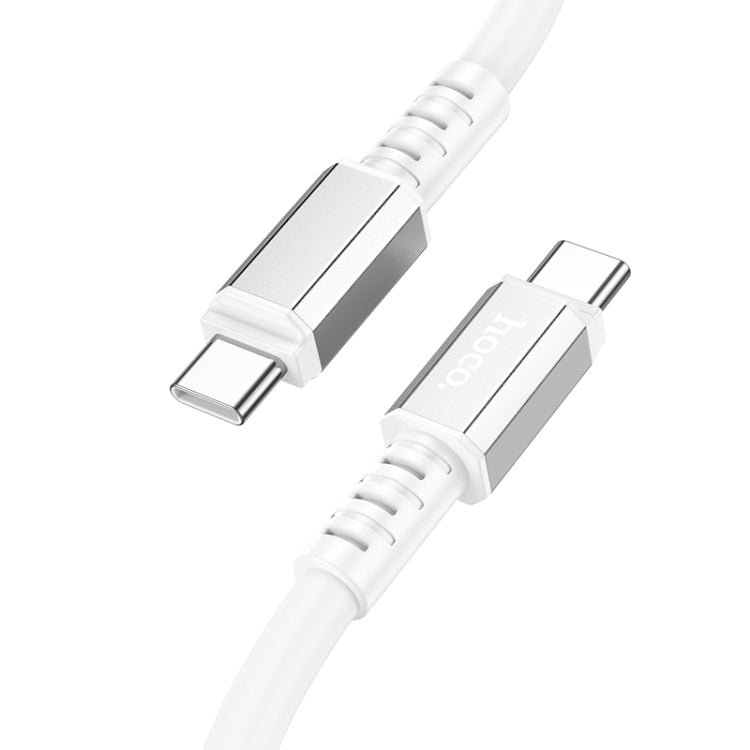 hoco X85 60W USB-C / Type-C to USB-C / Type-C Strength Charging Data Cable，Length：1m(White) - USB-C & Type-C Cable by hoco | Online Shopping South Africa | PMC Jewellery