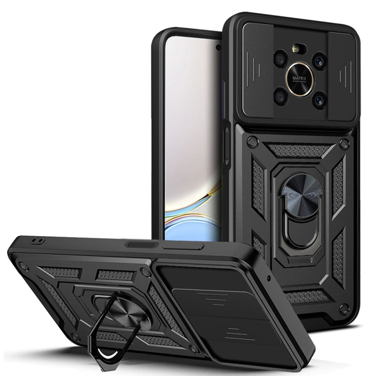 For Honor X9 5G/X9 4G Sliding Camera Design TPU + PC Phone Case(Black) - free shipping - PMC TechLife - Order now!