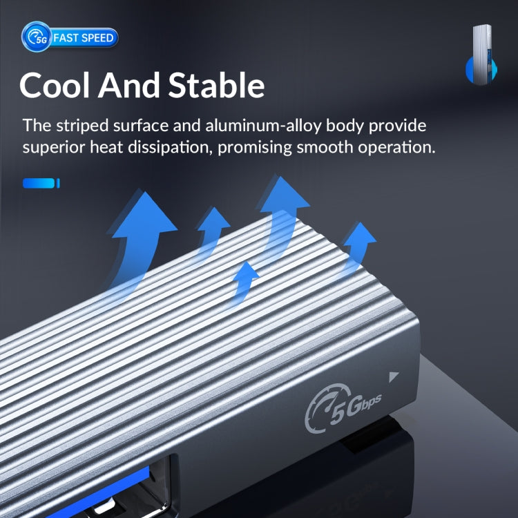 ORICO AH-A13 USB 3.0 x 1 + USB 2.0 x 3 to USB 3.0 HUB Adapter(Space Gray) - USB 3.0 HUB by ORICO | Online Shopping South Africa | PMC TechLife | Buy Now Pay Later Mobicred