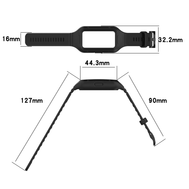 For Huawei Band 10 / 9 / 8 / 7 / 6 Universal Integrated Silicone Watch Band(White) - Watch Bands by PMC TechLife | Online Shopping South Africa | PMC TechLife | Buy Now Pay Later Mobicred