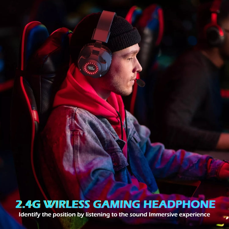 EasySMX V07W 2.4G Wireless Noise Cancelling Gaming Headset(Black) - Headset & Headphone by EasySMX | Online Shopping South Africa | PMC Jewellery