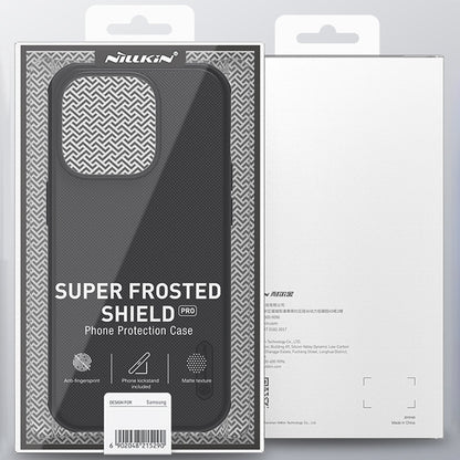 For iPhone 14 Pro NILLKIN Frosted Shield Pro PC + TPU Phone Case(Black) - iPhone 14 Pro Cases by NILLKIN | Online Shopping South Africa | PMC Jewellery
