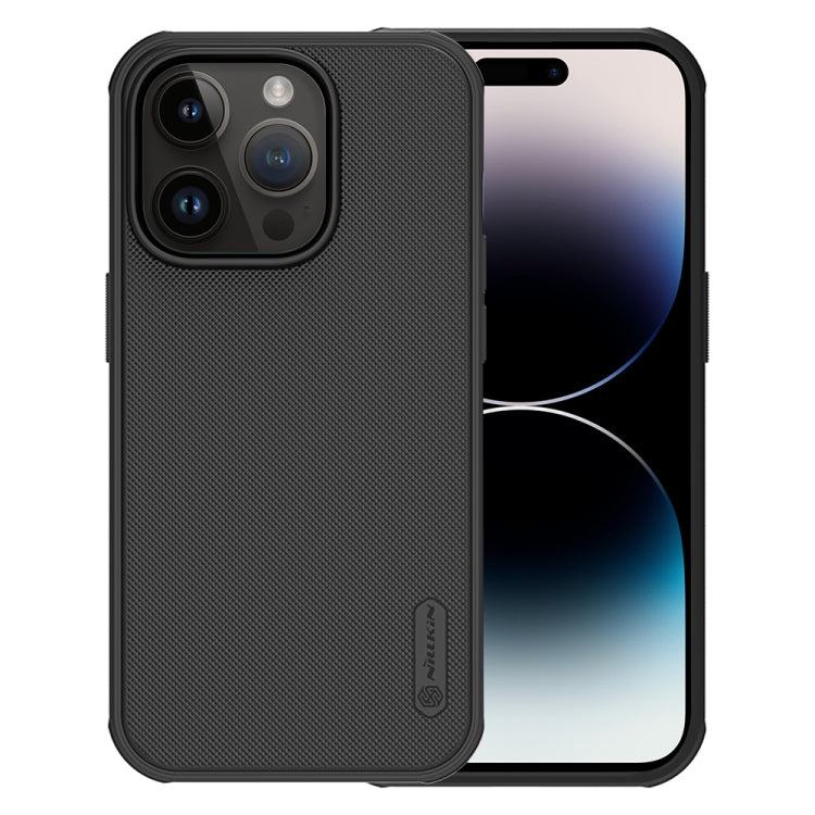 For iPhone 14 Pro Max NILLKIN Frosted Shield Pro PC + TPU Phone Case (Black) - iPhone 14 Pro Max Cases by NILLKIN | Online Shopping South Africa | PMC Jewellery