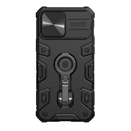 For iPhone 13 Pro Max NILLKIN CamShield Armor Pro Phone Case with Ring Holder (Black) - iPhone 13 Pro Max Cases by NILLKIN | Online Shopping South Africa | PMC Jewellery