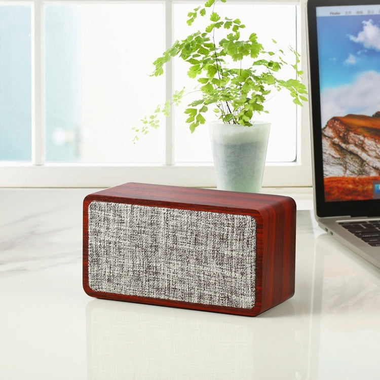 Q2 Subwoofer Wooden Wireless Bluetooth Speaker(Red) - Desktop Speaker by PMC TechLife | Online Shopping South Africa | PMC TechLife
