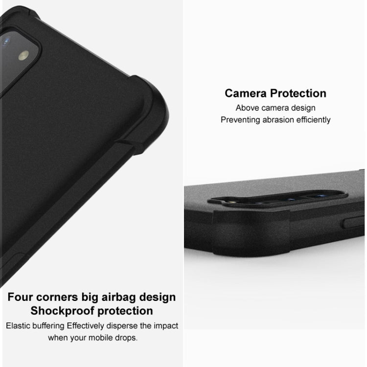 For Asus ROG Phone 6 IMAK All-inclusive Shockproof Airbag TPU Case (Matte Black) - ASUS Cases by imak | Online Shopping South Africa | PMC TechLife | Buy Now Pay Later Mobicred