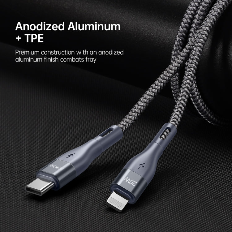 DUZZONA A1 PD 20W Type-C to 8 Pin Fast Charging Data Cable, Length: 1m(Grey) - free shipping - PMC TechLife - Order now!