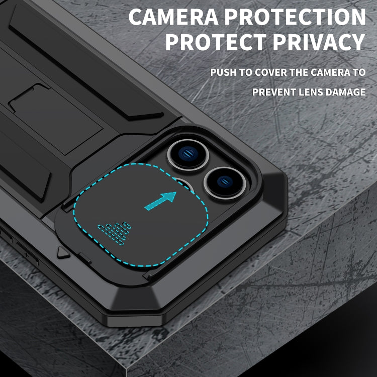 For iPhone 14 Pro Max R-JUST Shockproof Life Waterproof Dust-proof Case (Black) - free shipping - PMC TechLife - Order now!